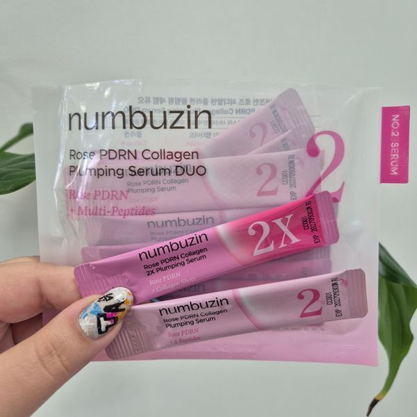 Сыворотка с двойным коллагеном для объема и сияния кожи Numbuz:n 2 Rose PDRN Collagen 2X Plumping Serum 12675 фото