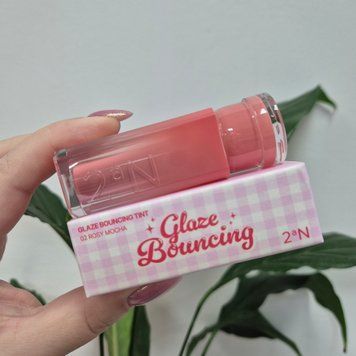 Глянцевый тинт для губ 2aN Glaze Bouncing Tint #02 Rosy Mocha 13045 фото