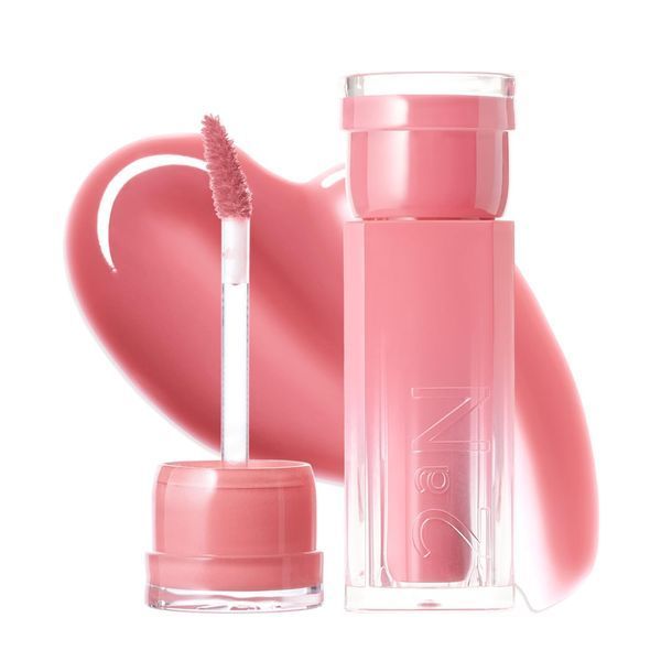 Глянцевий тінт для губ 2aN Glaze Bouncing Tint #02 Rosy Mocha 13045 фото