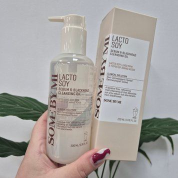 Гидрофильное масло для очищения пор от черных точек Some By Mi Lactosoy Sebum & Blackhead Cleansing Oil 12964 фото