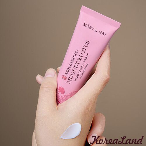 Зволожуючий крем для рук з ароматом конвалії та лотоса Mary&May Muguet & Lotus Hand Cream 12677 фото