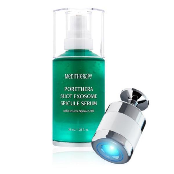 Cироватка для звуження пор із мікроголками та екзосомами Meditherapy Porethera Shot Exosome Spicule Serum + Pore-thera Shot Minimizer 12598 фото