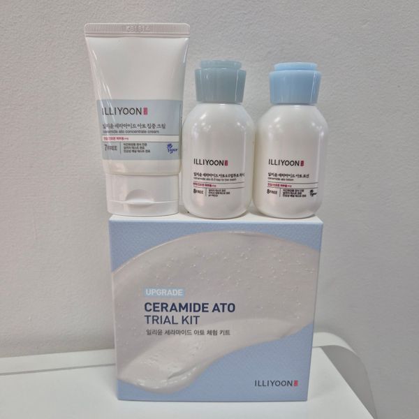 Набор для ухода за сухой и чувствительной кожей с керамидами ILLIYOON Ceramide Ato Trial Kit 12423 фото