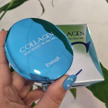 Увлажняющая коллагеновая пудра со сменным блоком Enough Collagen Hydro Moisture Two Way Cake SPF25 PA++ #13 12003 фото