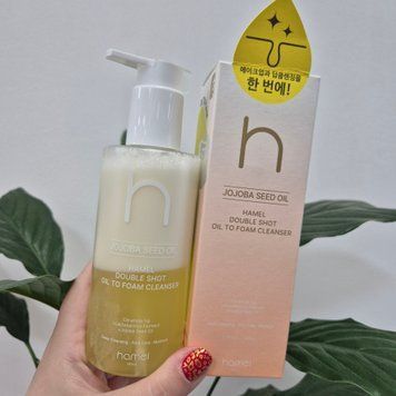 Гидрофильное масло-пенка для умывания 2в1 Hamel Double Shot Oil to Foam Cleanser 13092 фото