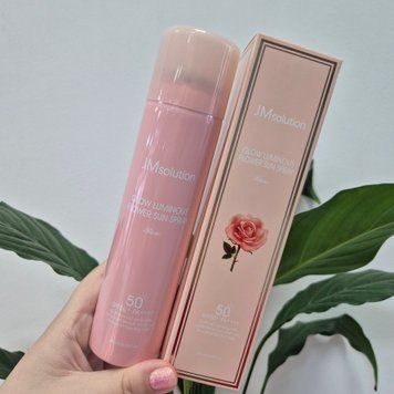 Солнцезащитный спрей с розой JMsolution Glow Luminous Flower Sun Spray Rose SPF50+ PA++++ 13133 фото