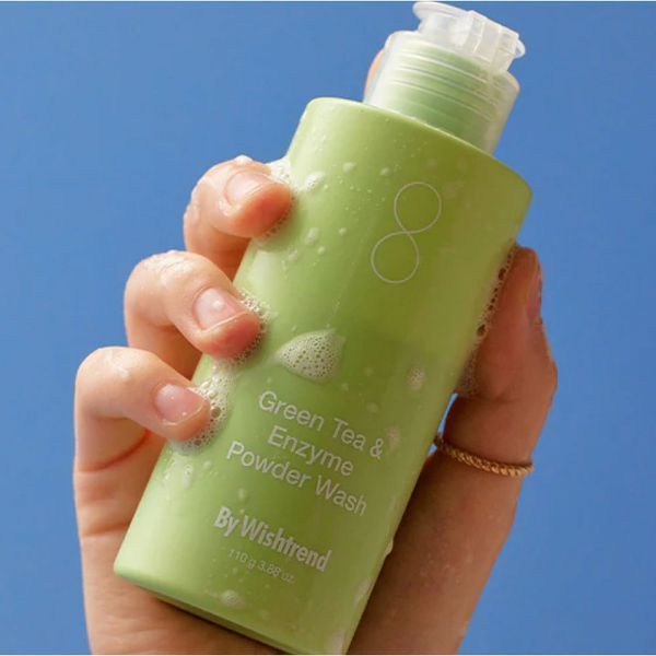 Энзимная пудра с зеленым чаем By Wishtrend Green Tea & Enzyme Powder Wash 12562 фото