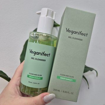 Очищуючий гель для вмивання з зеленим ячменем Veganifect Clean and Glow Green Barley Gel Cleanser 13012 фото