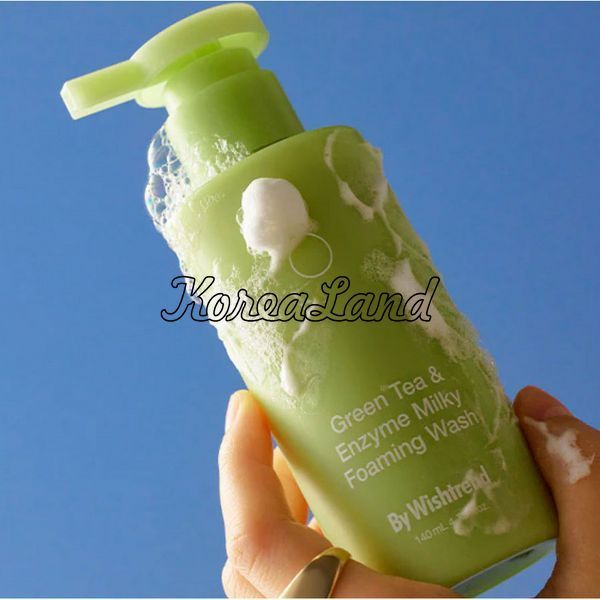 Пенка для умывания с зеленым чаем и энзимами By Wishtrend Green Tea & Enzyme Milky Foaming Wash 12563 фото