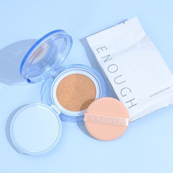 Увлажняющий тональный кушон со сменным блоком Enough Glow Filter Cushion SPF 50+ PA++++ #21 12955 фото