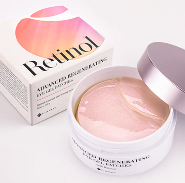 Антивікові гідрогелеві патчі з ретинолом K-Secret Advanced Regenerating Eye Gel Patches Retinol 12589 фото