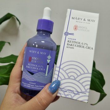 Сыворотка для лица с ретинолом и бакучиолом Mary&May Retinol 0.1% Bakuchiol Cica Serum Seoul Edition 12192 фото