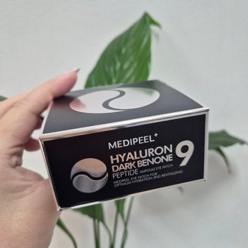 Багатофункціональні патчі з вітаміном Е і пептидами Medi-Peel Hyaluron Dark Benone Peptide 9 Ampoule Eye Patch 12930 фото
