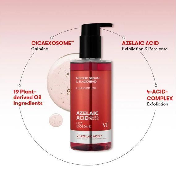 Гідрофільна олія з азелаїновою кислотою VT Cosmetics Az Care Cleansing Oil 12647 фото