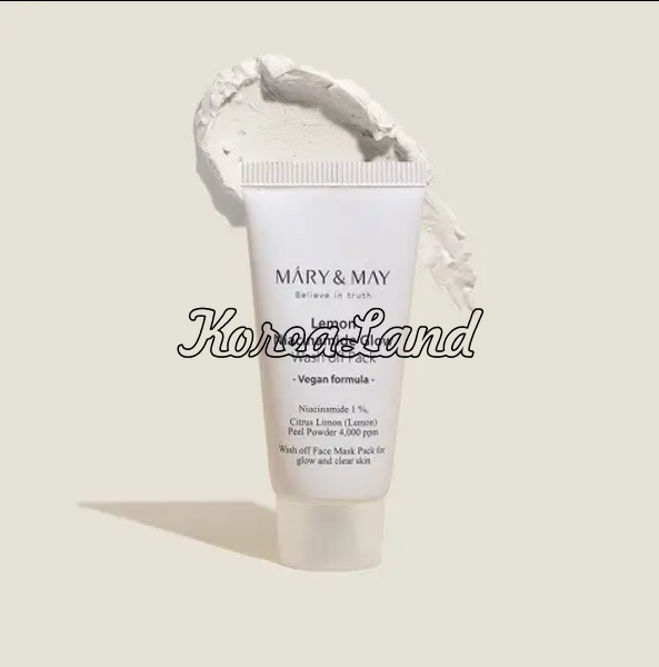 Глиняная маска для выравнивания тона Mary & May Lemon Niacinamide Glow Wash Off Pack 11337/1 фото