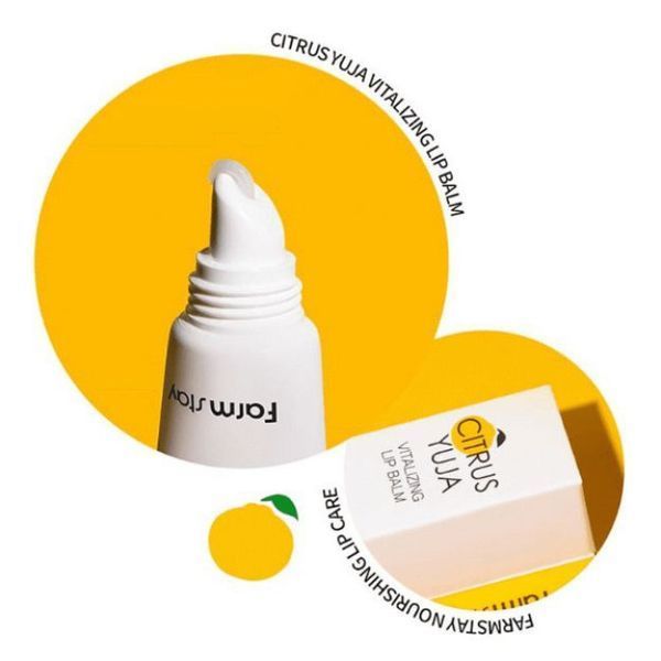 Бальзам для губ с экстрактом юдзу Farmstay Citrus Yuja Vitalizing Lip Balm 12728 фото