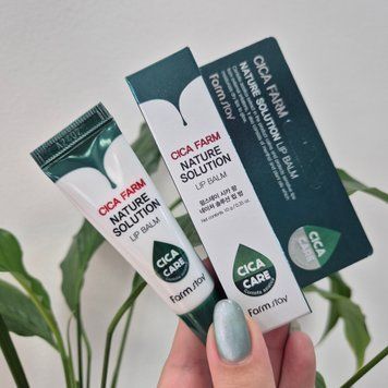 Бальзам для губ с экстрактом центеллы азиатской Farmstay Cica Farm Nature Solution Lip Balm 12729 фото