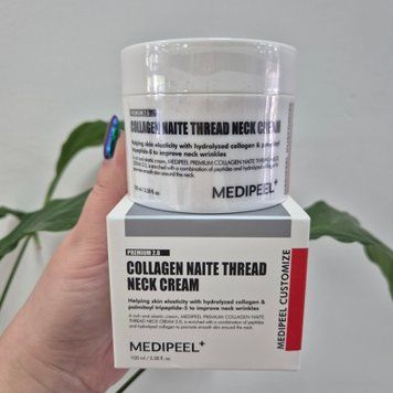 Подтягивающий пептидный крем для шеи и декольте Medi-Peel Premium Collagen Naite Thread Neck Cream 2.0 12523 фото