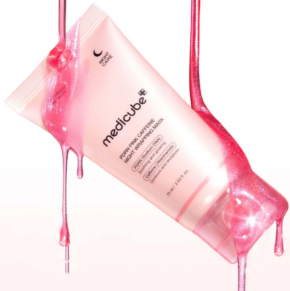 Ночная маска-пленка с PDRN и кофеином Medicube PDRN Pink Caffeine Night Wrapping Mask 13279 фото