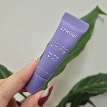Бальзам-блеск для губ с ароматом черники Laneige Lip Glowy Balm #Blueberry 12976 фото