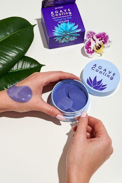 Гидрогелевые патчи для кожи вокруг глаз с экстрактом агавы Petitfee Agave Cooling Hydrogel Eye Mask 12390 фото