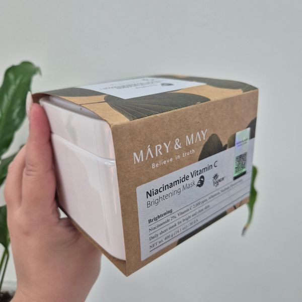 Осветляющие маски для лица с ниацинамидом и витамином C Mary&May Niacinamide Vitamin C Brightening Mask Pack 12608 фото