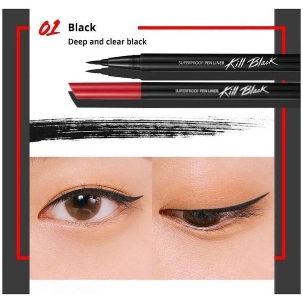 Стійка підводка-маркер CLIO Superproof Pen Liner Kill Black 13231 фото
