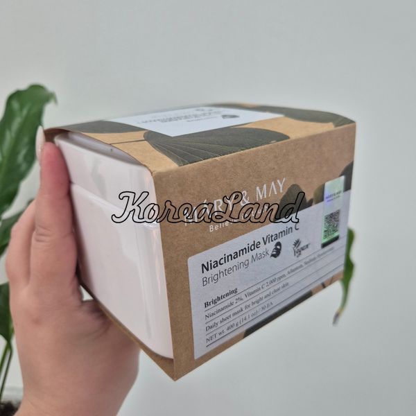 Осветляющие маски для лица с ниацинамидом и витамином C Mary&May Niacinamide Vitamin C Brightening Mask Pack 12608 фото
