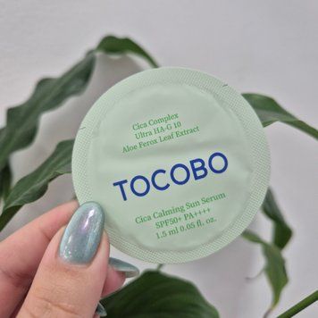 Заспокійлива сонцезахисна сироватка з центелою азіатською Tocobo Cica Calming Sun Serum SPF50+ PA++++ 12665/1 фото
