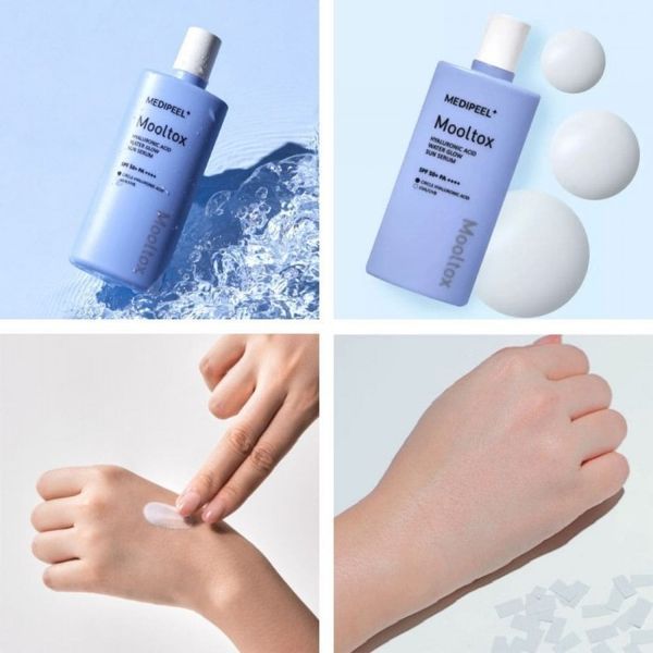 Увлажняющая солнцезащитная сыворотка Medi-Peel Hyaluronic Acid Mooltox Water Glow Sun Serum SPF50+ PA++++ 13233 фото