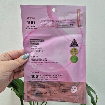 Двухступенчатая гидрогелевая маска с микроиглами и коллагеном VT Collagen Reedle Shot 100 2Step Hydrogel Mask 12861 фото