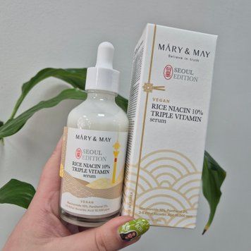 Осветляющая сыворотка для лица с ниацинамидом и рисом Mary & May Rice Niacin 10% Triple Vitamin Serum Seoul Edition 12394 фото