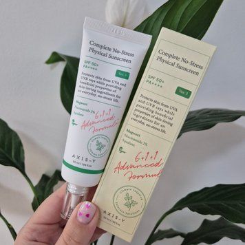 Легкий мінеральний сонцезахисний крем Axis-Y Complete No-Stress Physical Sunscreen SPF50+ PA++++ 13282 фото
