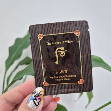 Ночная восстанавливающая маска для лица и шеи The History Of Whoo Neck & Face Sleeping Repair Mask 12695 фото