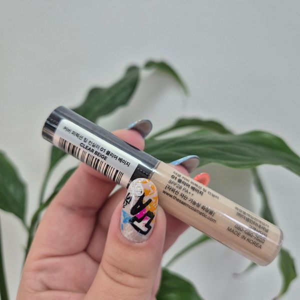 Стійкий консилер The Saem Cover Perfection Tip Concealer SPF28/РА++ 01. Clear Beige 11390 фото