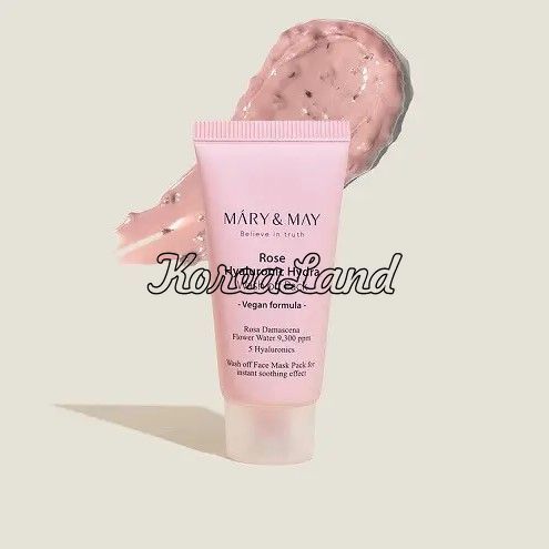 Увлажняющая глиняная маска Mary & May Rose Hyaluronic Hydra Wash Off Pack  11337/2 фото