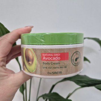 Питательный крем для тела с экстрактом авокадо The Saem Natural Daily Avocado Body Cream 13022 фото