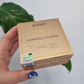 Гидрогелевые патчи для кожи вокруг глаз с золотом Petitfee Gold Hydrogel Eye Patch 12010 фото
