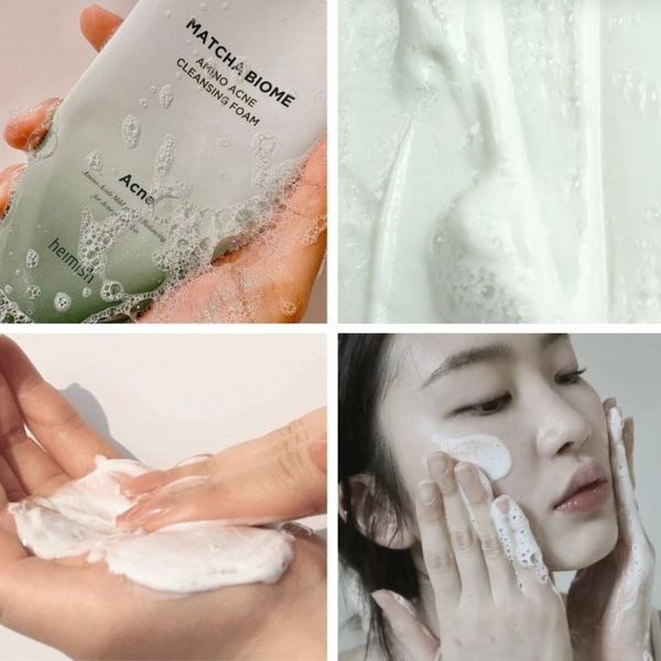 Пенка для умывания с зеленым чаем Heimish Matcha Biome Amino Acne Cleansing Foam 12982 фото