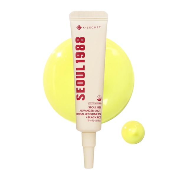 Активна сироватка з ретиналем і мікроголками K-SECRET Seoul 1988 Advanced Shot : Retinal Liposome 12% + Black Rice 13150 фото