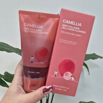 Очищающая гель-маска с коллагеном и камелией Round Lab Camelia Deep Collagen Jelly Mask Cleanser 12944 фото