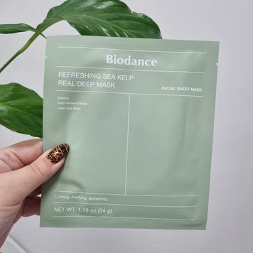 Ночная гидрогелевая маска с морскими водорослями Biodance Refreshing Sea Kelp Real Deep Mask 12246 фото