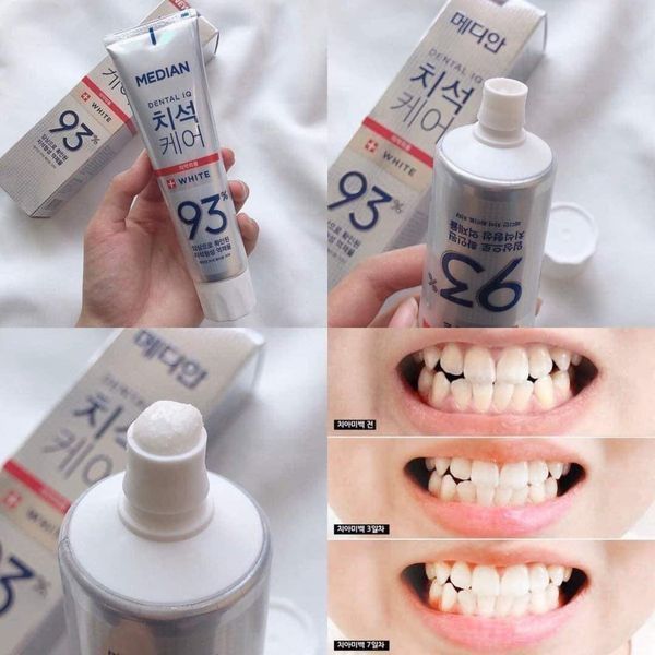 Зубная паста с системой бережного отбеливания зубов Median Dental Cosmetic White 11411 фото