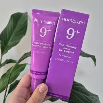 Сонцезахисна есенція з NAD і пептидами Numbuzin No.9 NAD+ Peptide Dewy Sun Essence SPF50+ PA++++ 13329 фото