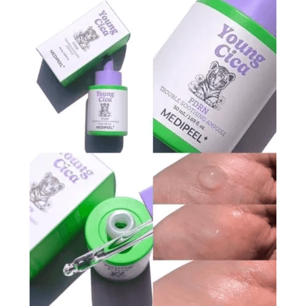 Заспокійлива ампула з PDRN та центелою азіатською Medi-Peel Young Cica PDRN Trouble Soothing Ampoule 13370 фото