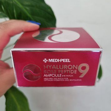 Многофункциональные патчи с розой и пептидами Medi-Peel Hyaluron Rose Peptide 9 Ampoule Eye Patch 11578 фото