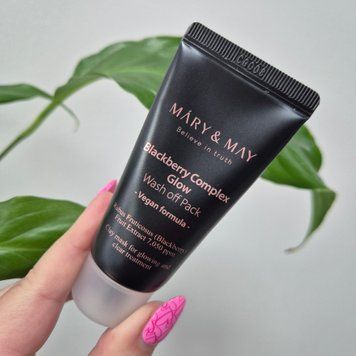 Антиоксидантная глиняная маска с ежевикой Mary & May Blackberry Complex Glow Wash Off Mask 11337/4 фото