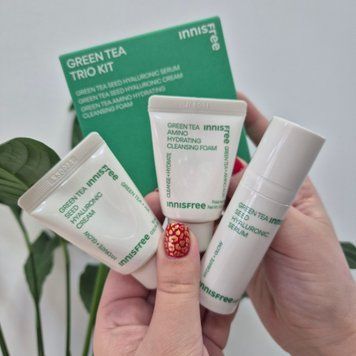 Увлажняющий набор миниатюр с зеленым чаем Innisfree Green Tea Trio Kit 13245 фото