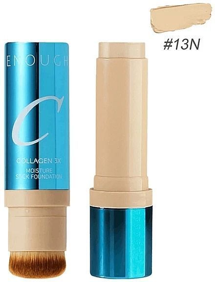 Зволожуюча тональна основа-стік з колагеном Enough Collagen 3X Moisture Stick Foundation SPF50+ PA++++ #13N 12872 фото