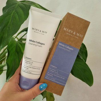 Пенка для умывания с коллагеном и ниацинамидом Mary&May White Collagen Cleansing Foam  11526 фото